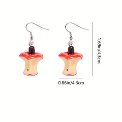 Fun Fruit Earrings Sweet Love Ear Jewelry For Girls Women