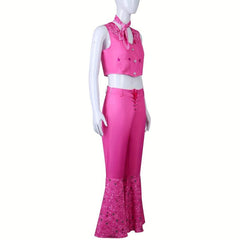 Cowgirl Costume 70s 80s Hippie Disco Flare Leg Pants Set