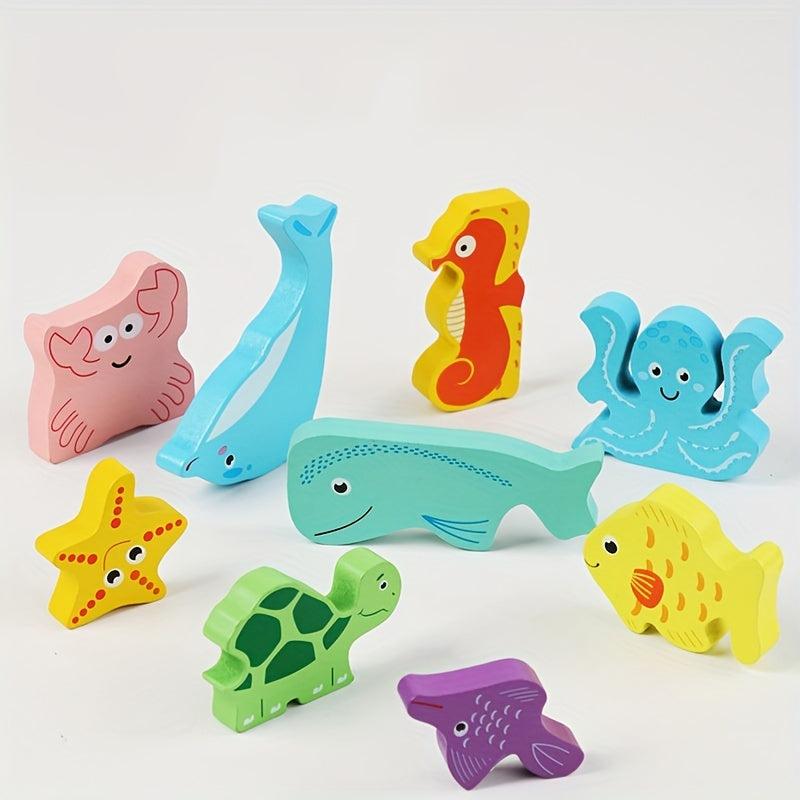 Wooden 3D Puzzles Children's Educational Toys Animal Puzzle Board