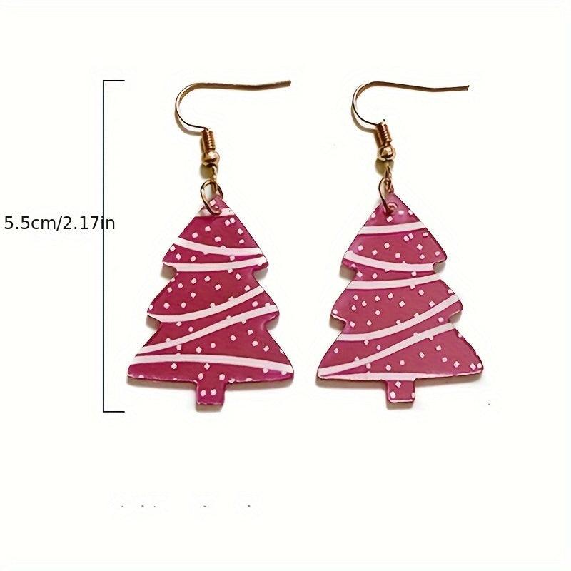 Christmas Tree Dangle Earrings For Girls, Mom - Beach Earrings