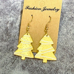 Christmas Tree Dangle Earrings For Girls, Mom - Beach Earrings