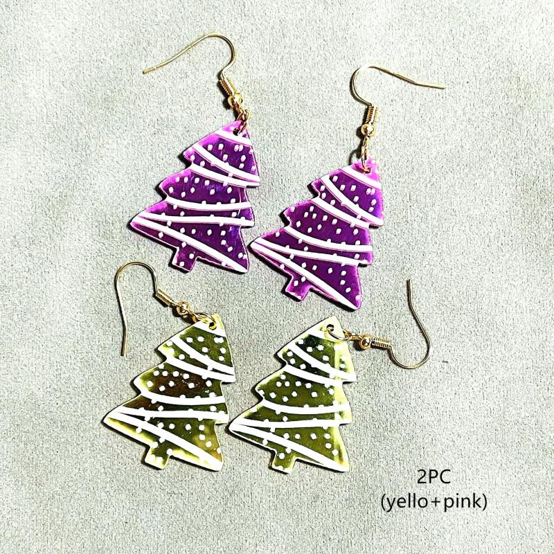 Christmas Tree Dangle Earrings For Girls, Mom - Beach Earrings