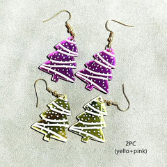Christmas Tree Dangle Earrings For Girls, Mom - Beach Earrings