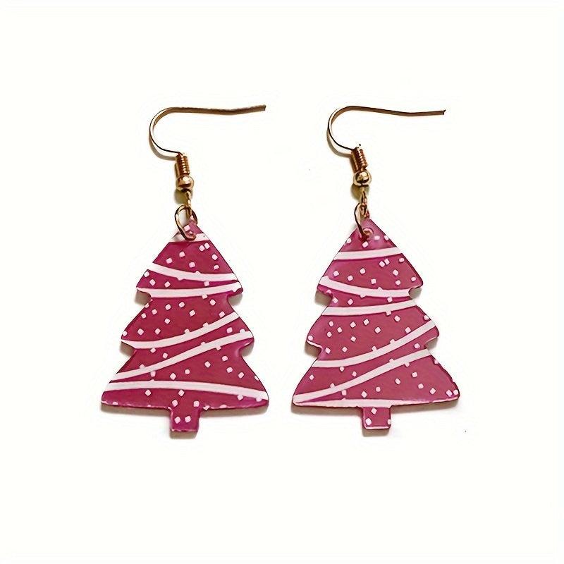 Christmas Tree Dangle Earrings For Girls, Mom - Beach Earrings