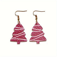 Christmas Tree Dangle Earrings For Girls, Mom - Beach Earrings