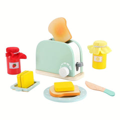 Kids Baking Set Wooden Kitchen Toys Mixer Toy 8pcs