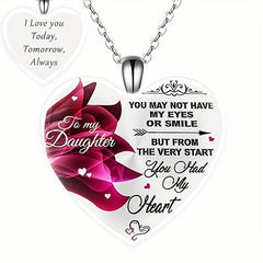 Crystal Pendant Alphabet Necklace English Birthday Gift