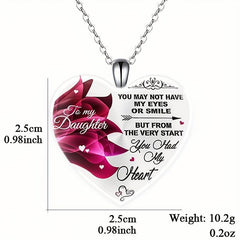 Crystal Pendant Alphabet Necklace English Birthday Gift