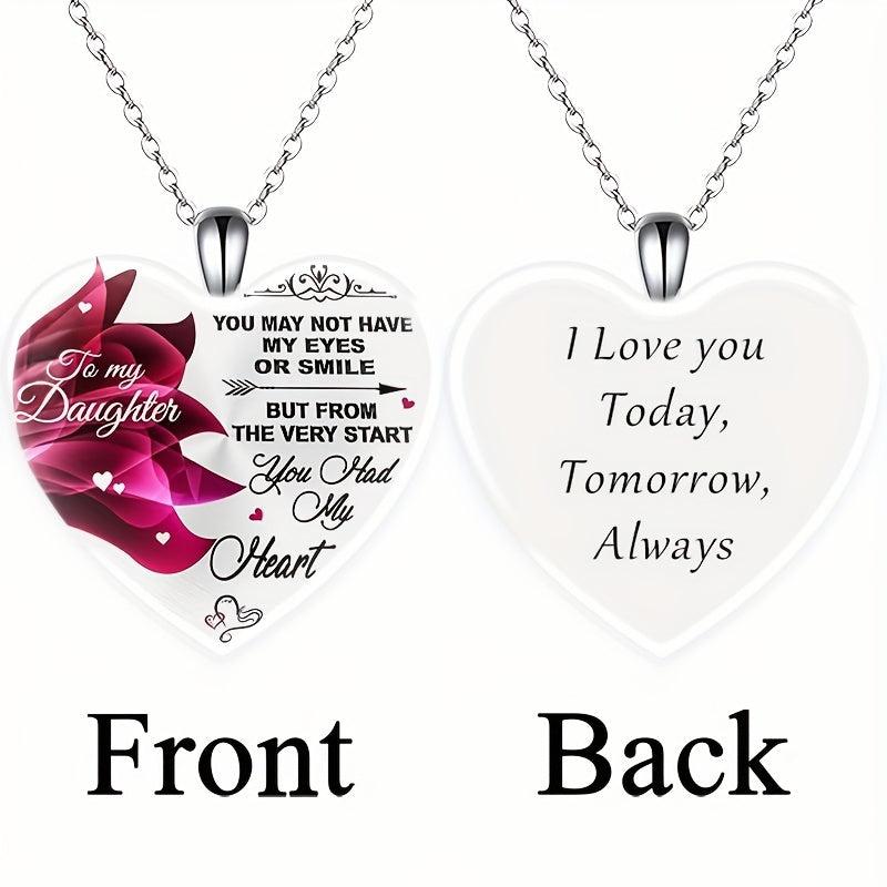 Crystal Pendant Alphabet Necklace English Birthday Gift