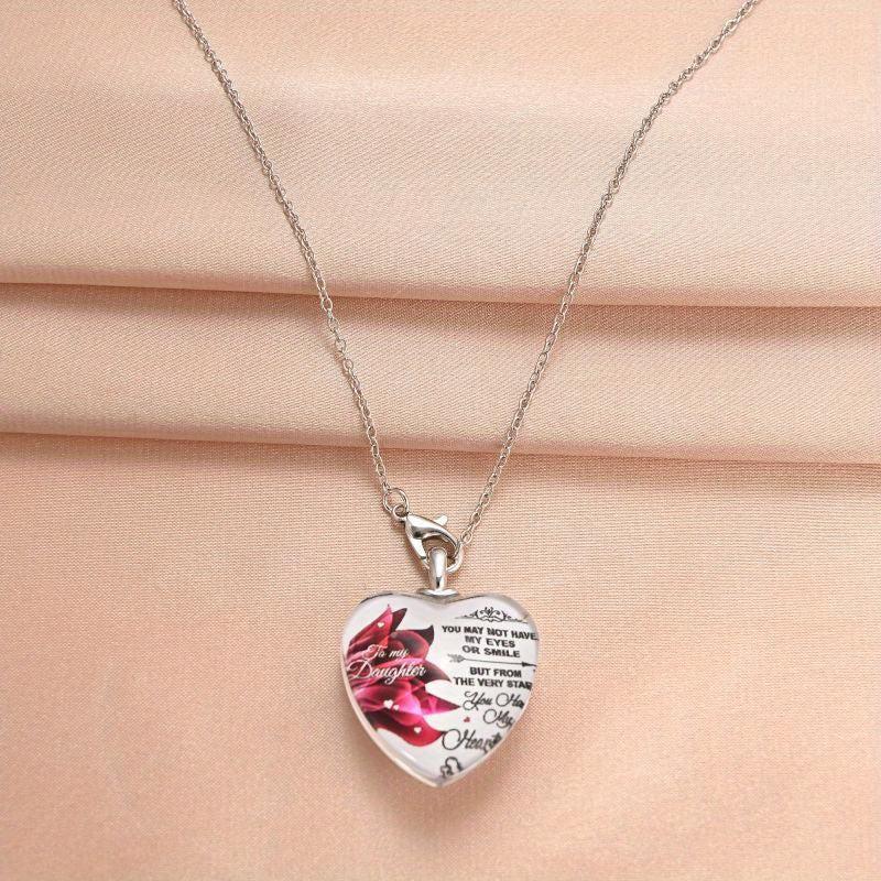 Crystal Pendant Alphabet Necklace English Birthday Gift