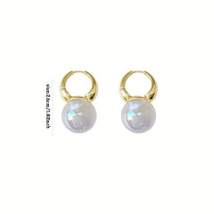 Mermaid Pearl Earrings Ear Jewelry For Female