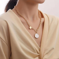 Punk Clavicle Chain Jellyfish Necklace Alloy Sweater Chain Necklace
