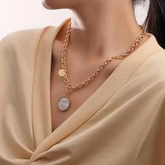 Punk Clavicle Chain Jellyfish Necklace Alloy Sweater Chain Necklace