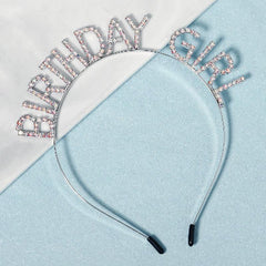 Rhinestone Head Hoop Letter Hair Hoop
