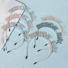 Rhinestone Head Hoop Letter Hair Hoop