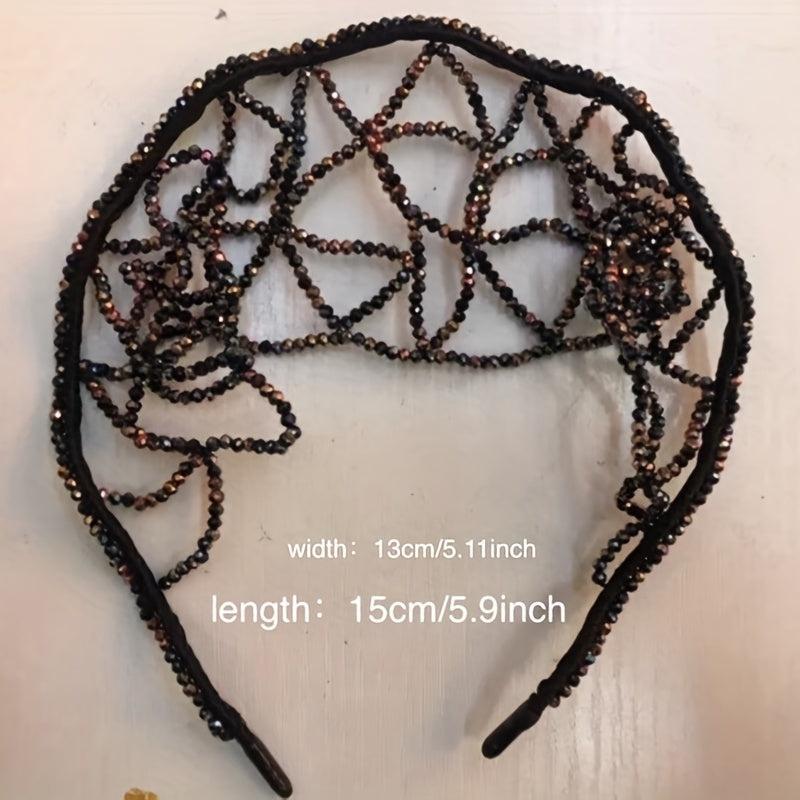 Rhinestone Head Hoop Letter Hair Hoop