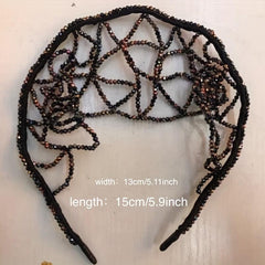 Rhinestone Head Hoop Letter Hair Hoop