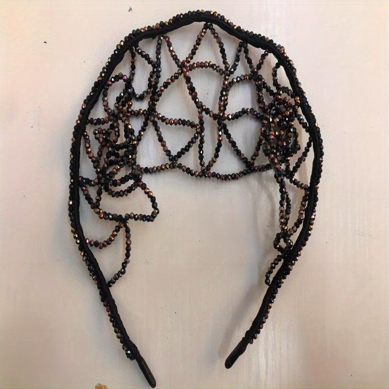 Rhinestone Head Hoop Letter Hair Hoop