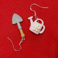 Resin Shovel Shower Dangle Earrings Women Jewelry Cartoon Drop Stud Earrings