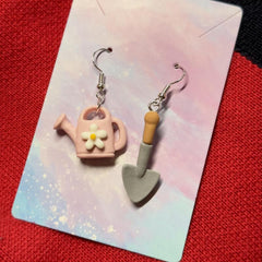Resin Shovel Shower Dangle Earrings Women Jewelry Cartoon Drop Stud Earrings
