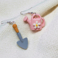 Resin Shovel Shower Dangle Earrings Women Jewelry Cartoon Drop Stud Earrings