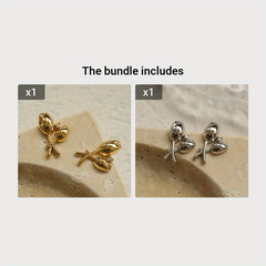 Tulip Earrings Retro Niche High-end Sense Earrings