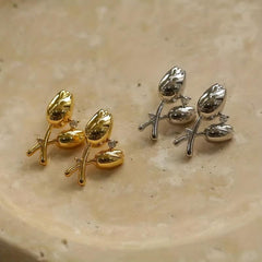 Tulip Earrings Retro Niche High-end Sense Earrings