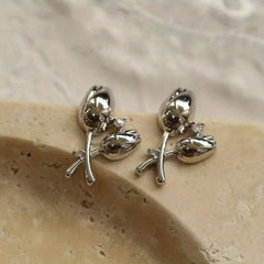 Tulip Earrings Retro Niche High-end Sense Earrings