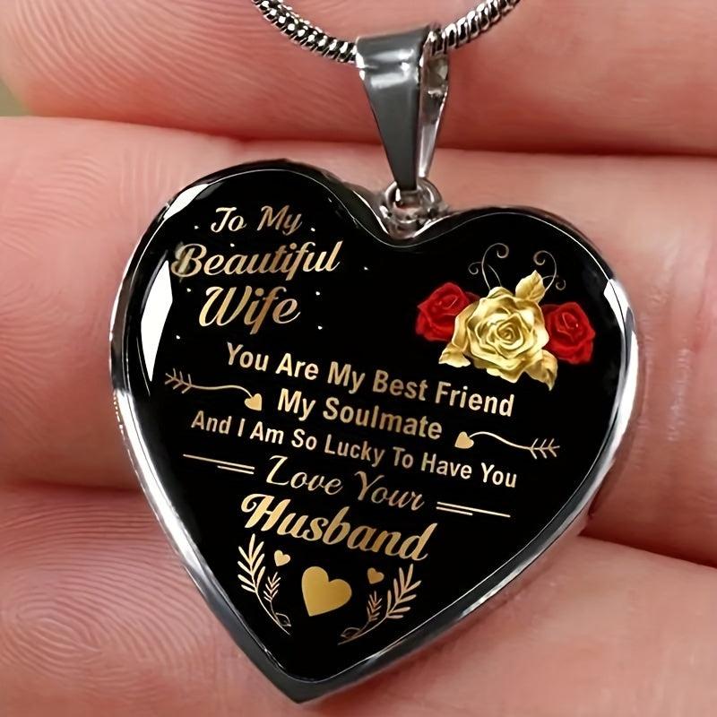 Heart Pendant Necklace Urban Accessories for Boyfriend and Girlfriend
