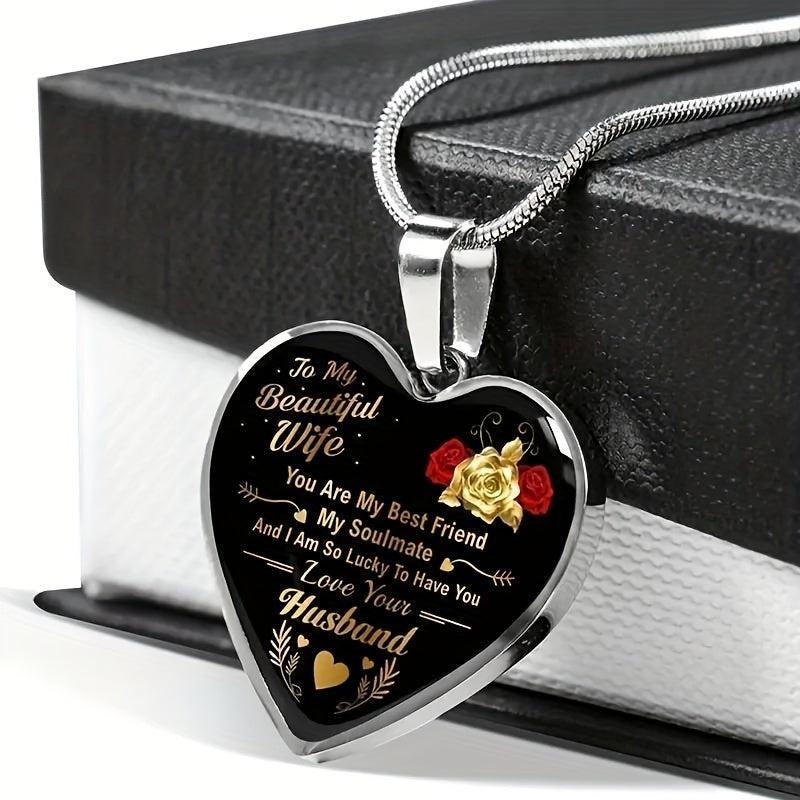 Heart Pendant Necklace Urban Accessories for Boyfriend and Girlfriend