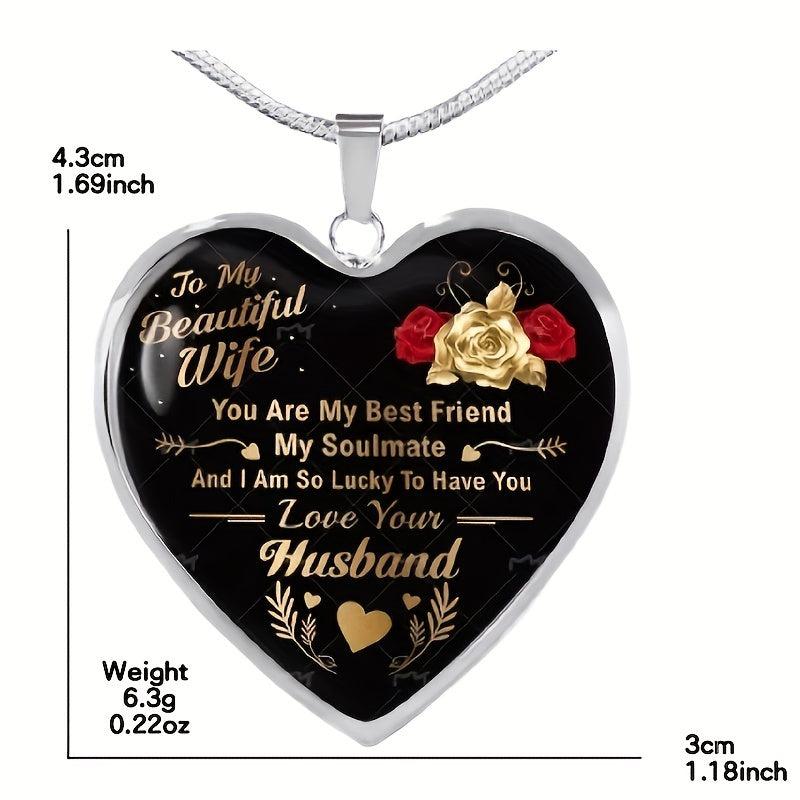 Heart Pendant Necklace Urban Accessories for Boyfriend and Girlfriend