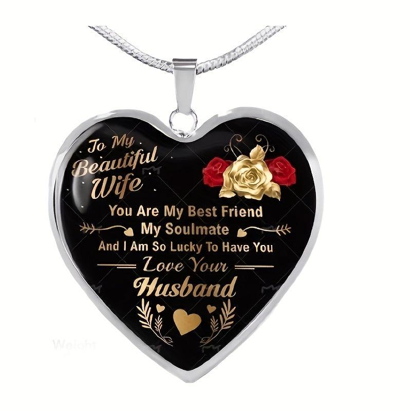 Heart Pendant Necklace Urban Accessories for Boyfriend and Girlfriend