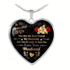 Heart Pendant Necklace Urban Accessories for Boyfriend and Girlfriend