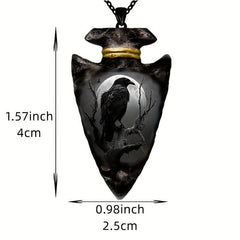 Gothic Geometric Triangle Chain Pendant Toy For Boys Men