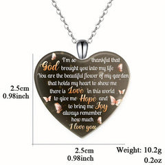 Crystal Pendant Necklace Dream Butterfly English Birthday Gift