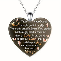 Crystal Pendant Necklace Dream Butterfly English Birthday Gift