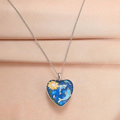 Crystal Whale Necklace Urban Accessories English Birthday Gift