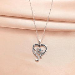 Heart Pendant Necklace English Birthday Gift For Boyfriend And Girlfriend