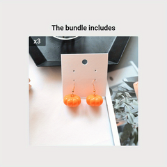 Orange Pumpkin Earrings Fall Jewelry September Birthday For Women Girl