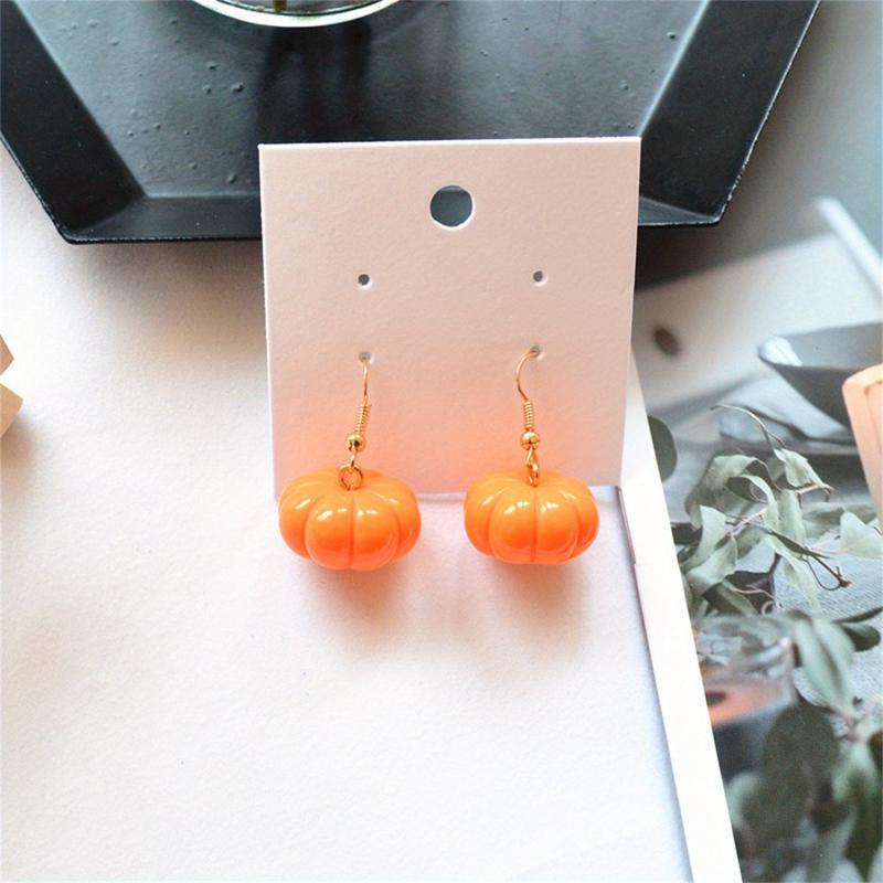 Orange Pumpkin Earrings Fall Jewelry September Birthday For Women Girl