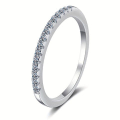 S925 Sterling Silver Moissanite Ring Proposal Engagement Ring
