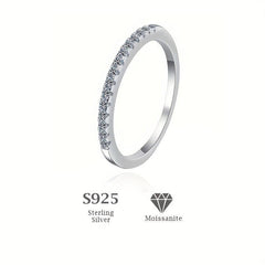 S925 Sterling Silver Moissanite Ring Proposal Engagement Ring