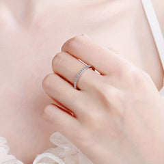 S925 Sterling Silver Moissanite Ring Proposal Engagement Ring