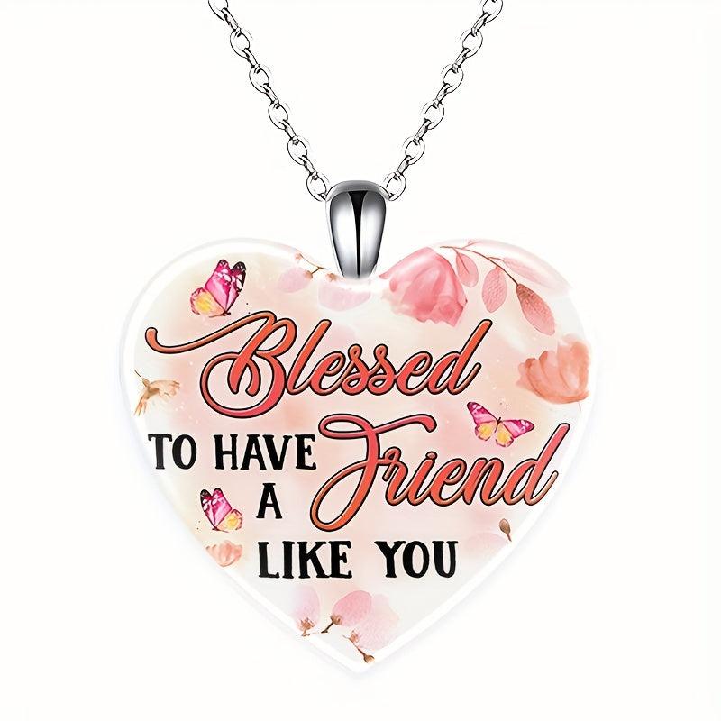 Crystal Pendant Necklace Flowers English Birthday Gift