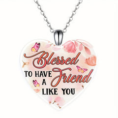 Crystal Pendant Necklace Flowers English Birthday Gift