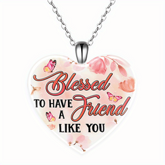 Crystal Pendant Necklace Flowers English Birthday Gift