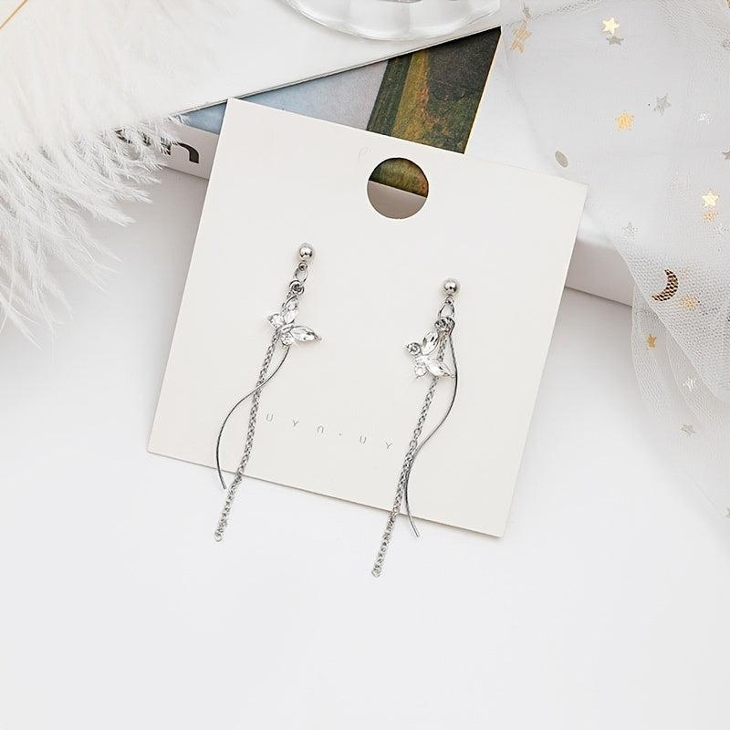 Halloween Party Butterfly Tassel Stud Earrings