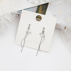Halloween Party Butterfly Tassel Stud Earrings