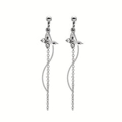 Halloween Party Butterfly Tassel Stud Earrings