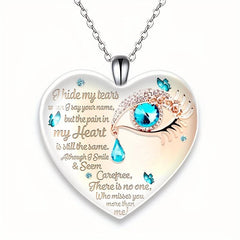 Crystal Pendant Alphabet Necklace English Birthday Gift For Boyfriend And Girlfr